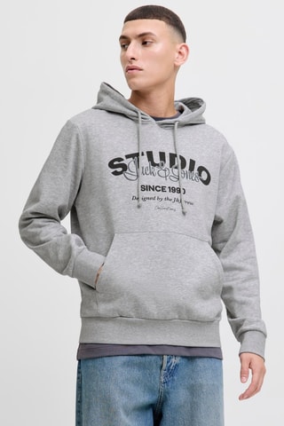 Sweat en coton biologique - Gris chiné