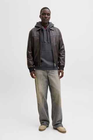 Sweat en coton biologique - Gris foncé