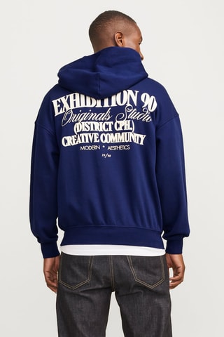 Sweat à capuche - Bleu marine