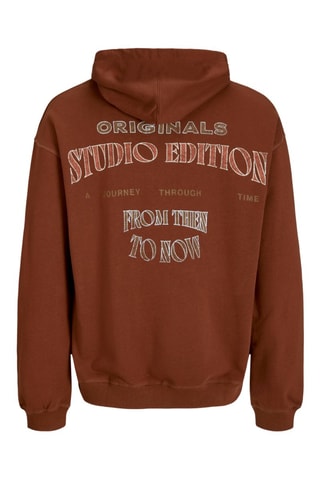 Sweat oversize à capuche - Marron