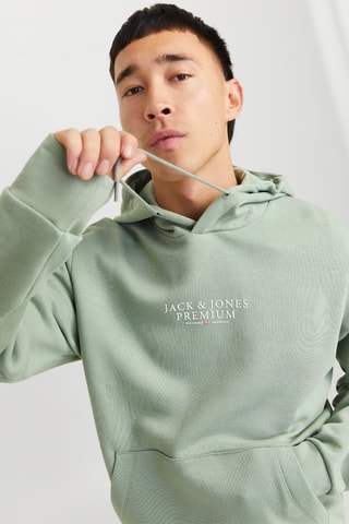 Sweat regular à capuche - Vert