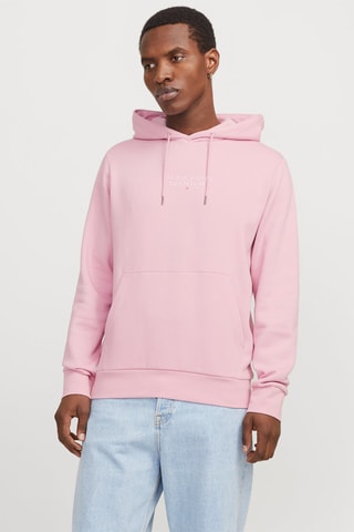 Sweat regular à capuche - Rose