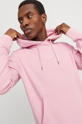 Sweat regular à capuche - Rose