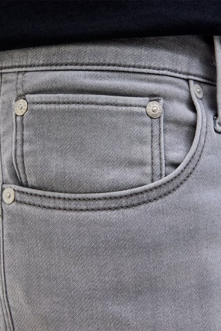 Short en jean - Gris