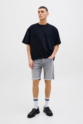 Short en jean - Gris