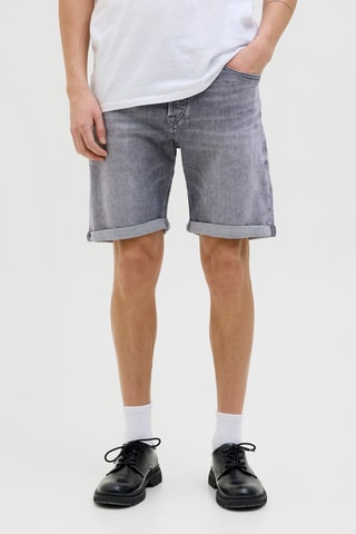 Short en jean - Gris