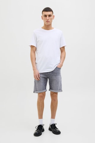 Short en jean - Gris