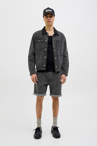 Short en jean - Noir