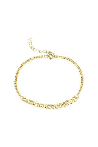 Pulsera bañada en oro fino amarillo