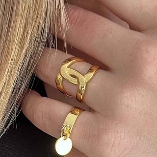 Anillo - Latón bañado