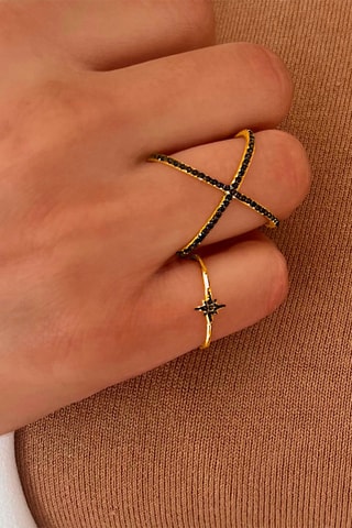 Anillo bañado en oro fino amarillo