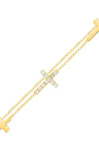 Pulsera bañada en oro fino amarillo