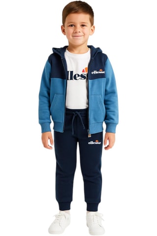 Conjunto 3 peças - Azul-marinho e branco - Branco e azul