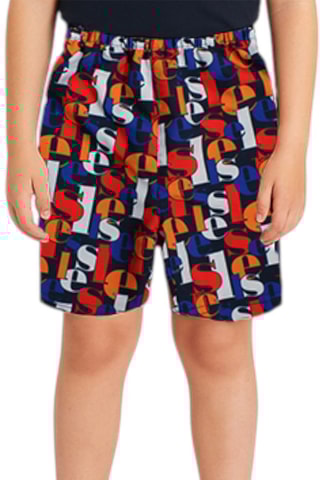 Calções de banho - Azul e laranja - Vermelho, azul e laranja