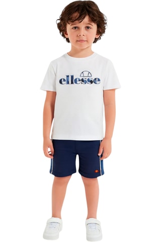 Pack de 2 t-shirts e calções - Branco e azul-marinho - Branco e azul