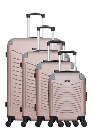 Set de 4 valises Congo-M - 46/55/65/75 cm  - Doré rose