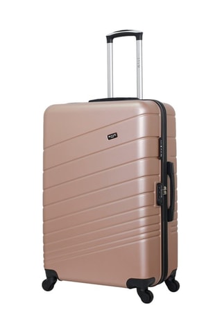 Valise grand volume Tigre - 75 cm  - Doré rose