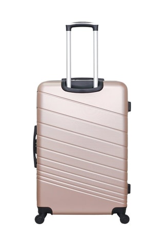 Valise grand volume Tigre - 75 cm  - Doré rose