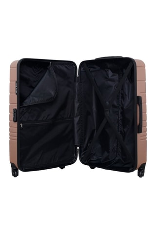 Valise grand volume Tigre - 75 cm  - Doré rose