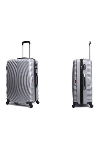 Set de 3 valises Lagos - 55/65/75 cm - Argenté