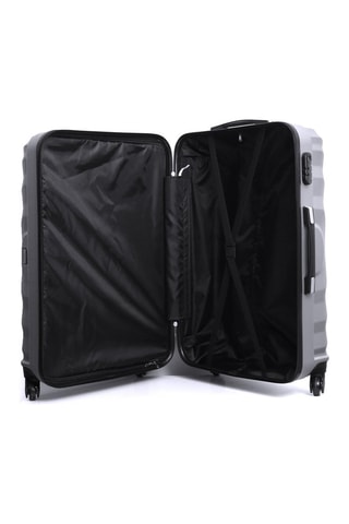 Set de 3 valises Lagos - 55/65/75 cm - Argenté