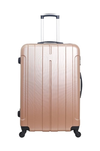 Set de 3 valises Fogo - 55/65/75 cm - Doré rose