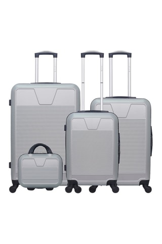 Set de 3 valises et vanity Selenga-C - 55/65/75/30 cm  - Gris