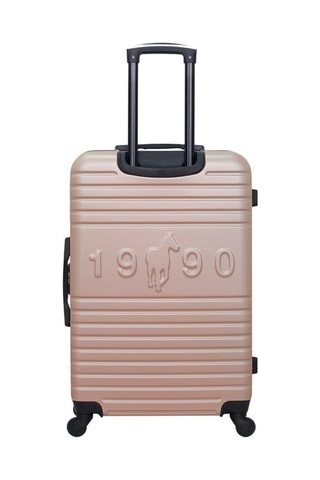 Set de 3 valises Fred-A (S/M/L) - 50/60/70 cm  - Rose et doré