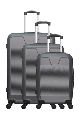 Set de 3 valises Selenga - 55/65/75 cm  - Gris foncé