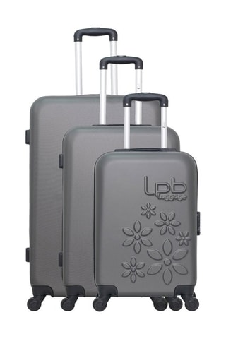  Set de 3 valises Eleonor - 55/65/75 cm  - Gris foncé