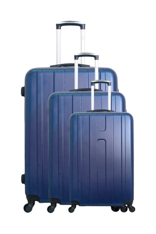 Set de 3 valises Atlanta - 55/65/75 cm - Bleu marine