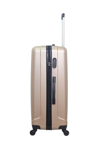 Set de 3 valises Himalaya - 55/65/75 cm - Beige et doré