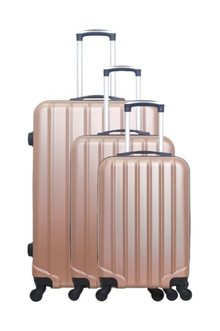 Set de 3 valises Himalaya - 55/65/75 cm - Doré rose