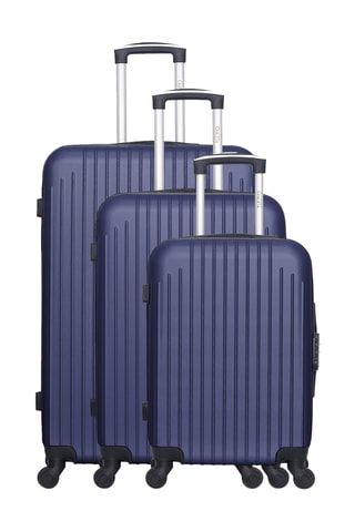 Set de 3 valises Carpates - 55/65/75 cm - Bleu marine