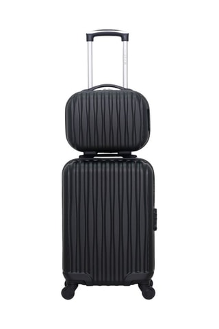 Valise cabine et vanity Volga-H -  50/30 cm - Noir