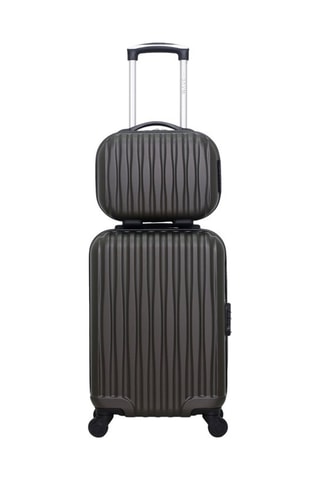 Valise cabine et vanity Volga-H -  50/30 cm - Gris foncé