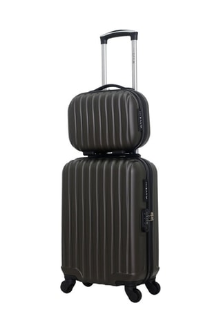 Valise cabine et vanity Volga-H -  50/30 cm - Gris foncé