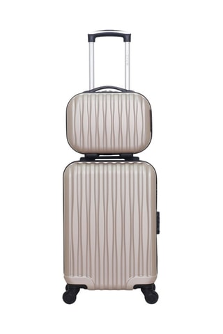 Valise cabine et vanity Volga-H -  50/30 cm - Beige