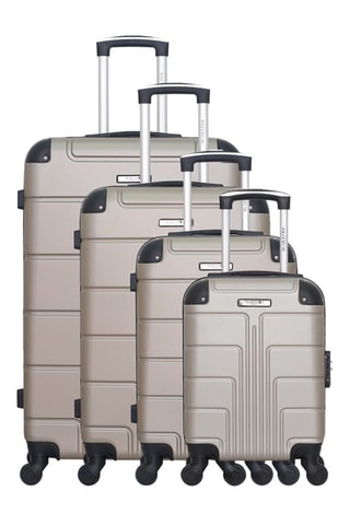 Set de 4 valises Ottawa-M (XS/S/M/L) - 46/55/65/75 cm - Doré