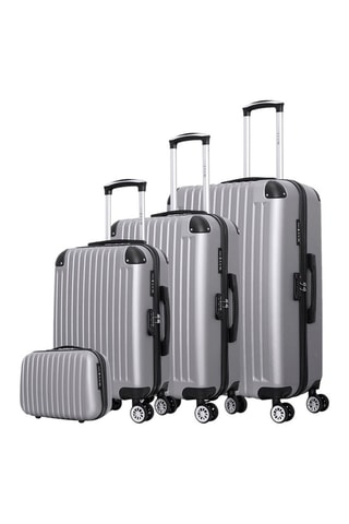 Set de 3 valises et vanity Tage-C - 55/65/75/23 cm  - Gris