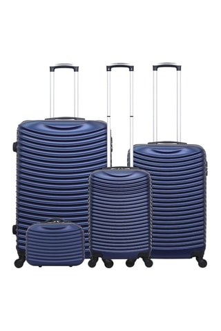 Set de 3 valises et vanity Etna-C - 49/59/69/32 cm  - Bleu marine