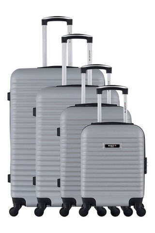 Set de 4 valises Brazilia-M (XS/S/M/L) - 46/55/65/75 cm - Gris