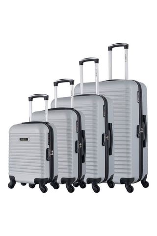 Set de 4 valises Brazilia-M (XS/S/M/L) - 46/55/65/75 cm - Gris
