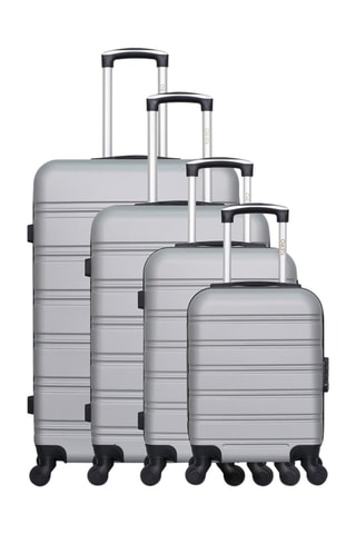 Set de 4 valises Renoso - 46/55/65/75 cm  - Gris