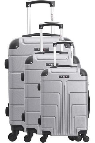 Set de 3 valises Ottawa - 55/65/75 cm - Argenté