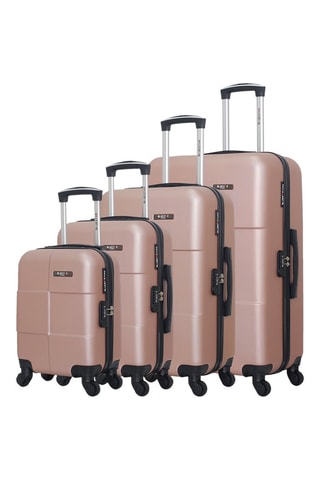 Set de 4 valises Miami-M (XS/S/M/L) - 46/55/65/75 cm - Rose
