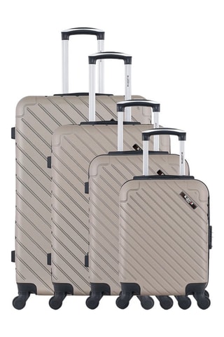 Set de 4 valises Cité-M (XS/S/M/L) - 46/55/65/75 cm - Beige
