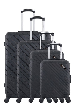 Set de 4 valises Cité-M (XS/S/M/L) - 46/55/65/75 cm - Noir