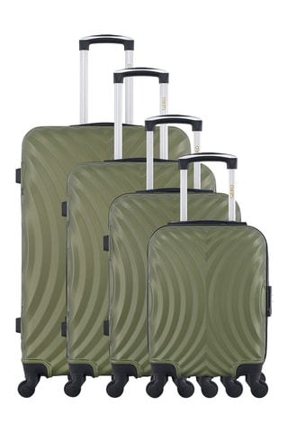 Set de 4 valises Lagos - 46/55/65/75 cm - Kaki