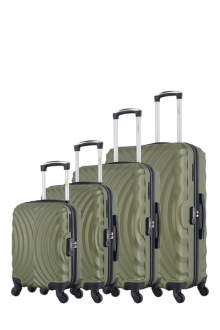 Set de 4 valises Lagos - 46/55/65/75 cm - Kaki